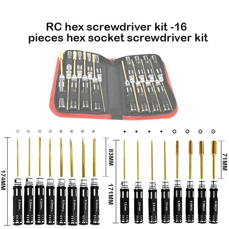 Rc Helicopter Tool Kit - Zestaw kluczy imbusowych RC - 16