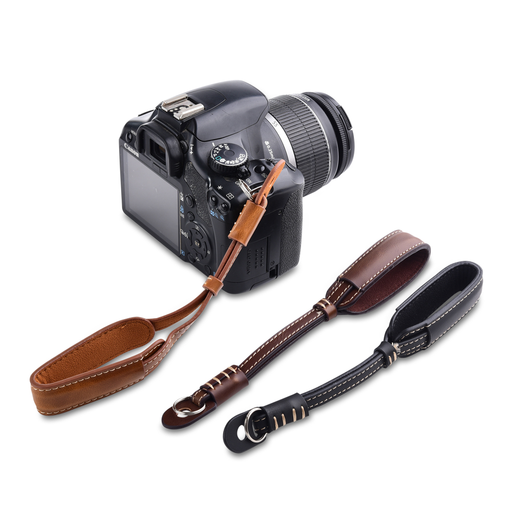 Canon Camera Eos R50 - Skórzany uchwyt na aparat z metalowym