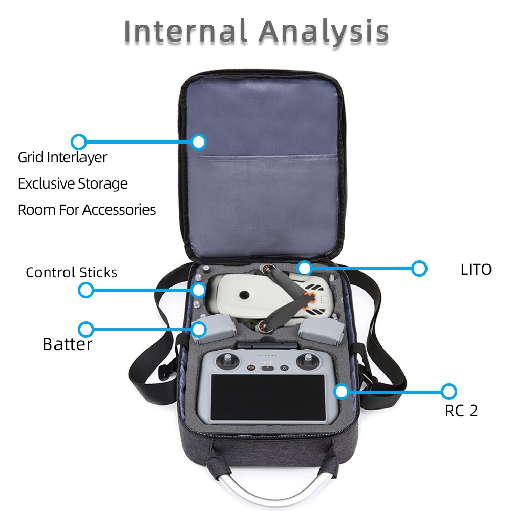 Rc Helicopter Bag - Torba ochronna na DJI Lito X1/