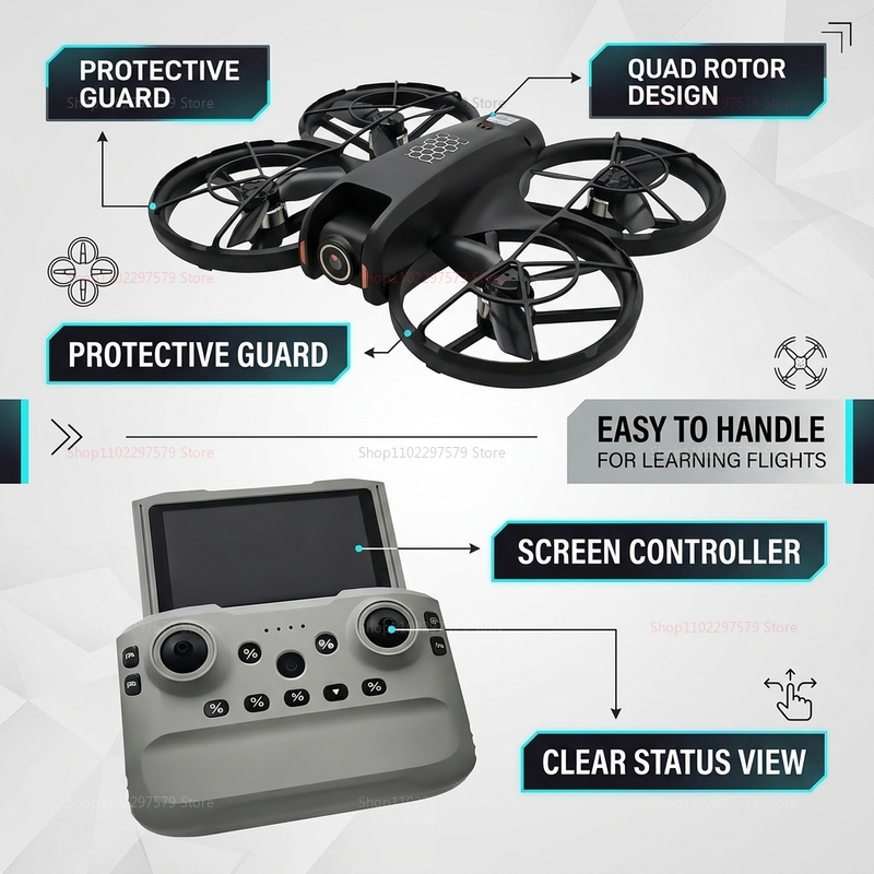 Nowy Mini Dron M5 2026 z Kamer – Rc Helicopter Gyro recenzja i cena