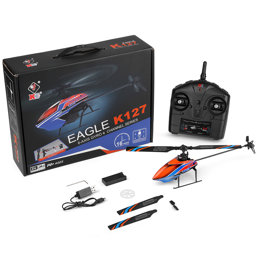 WLtoys XK K127 2.4G 4CH 6-Aixs – Rc Helicopter Large recenzja i cena